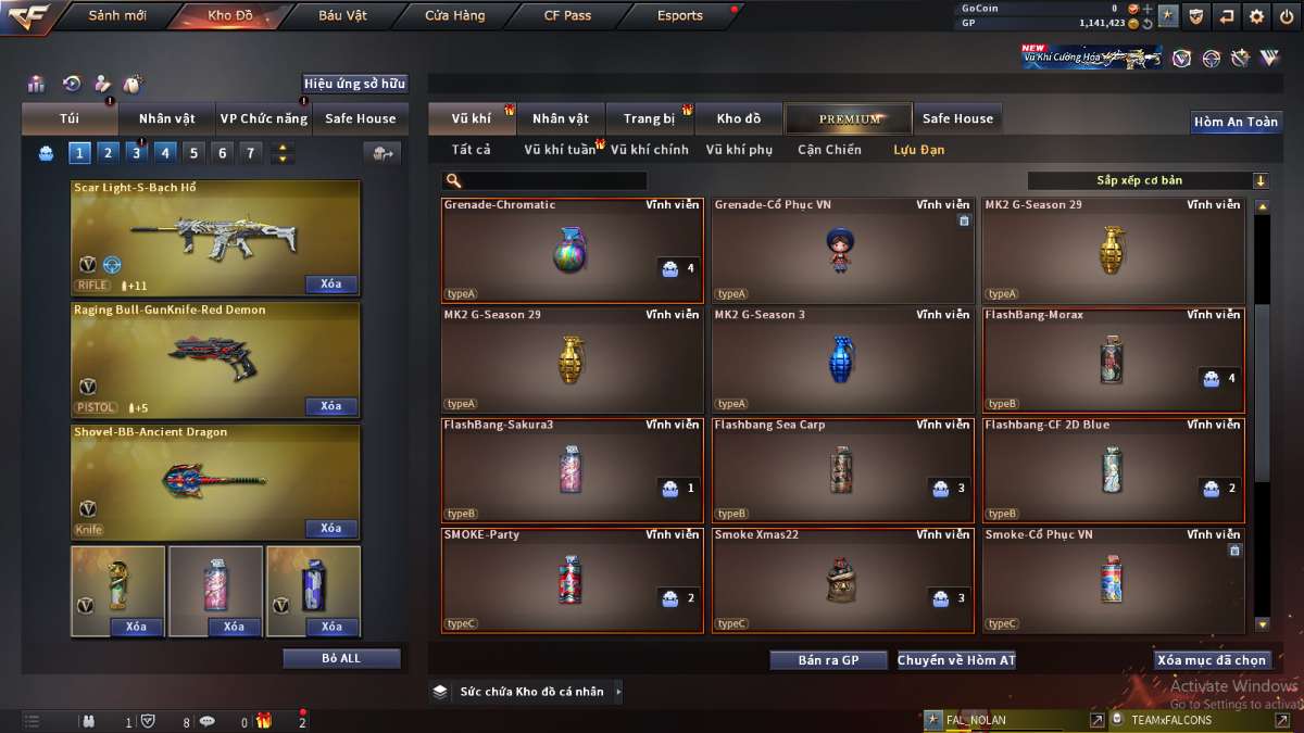 shop acc cf uy tin gia re